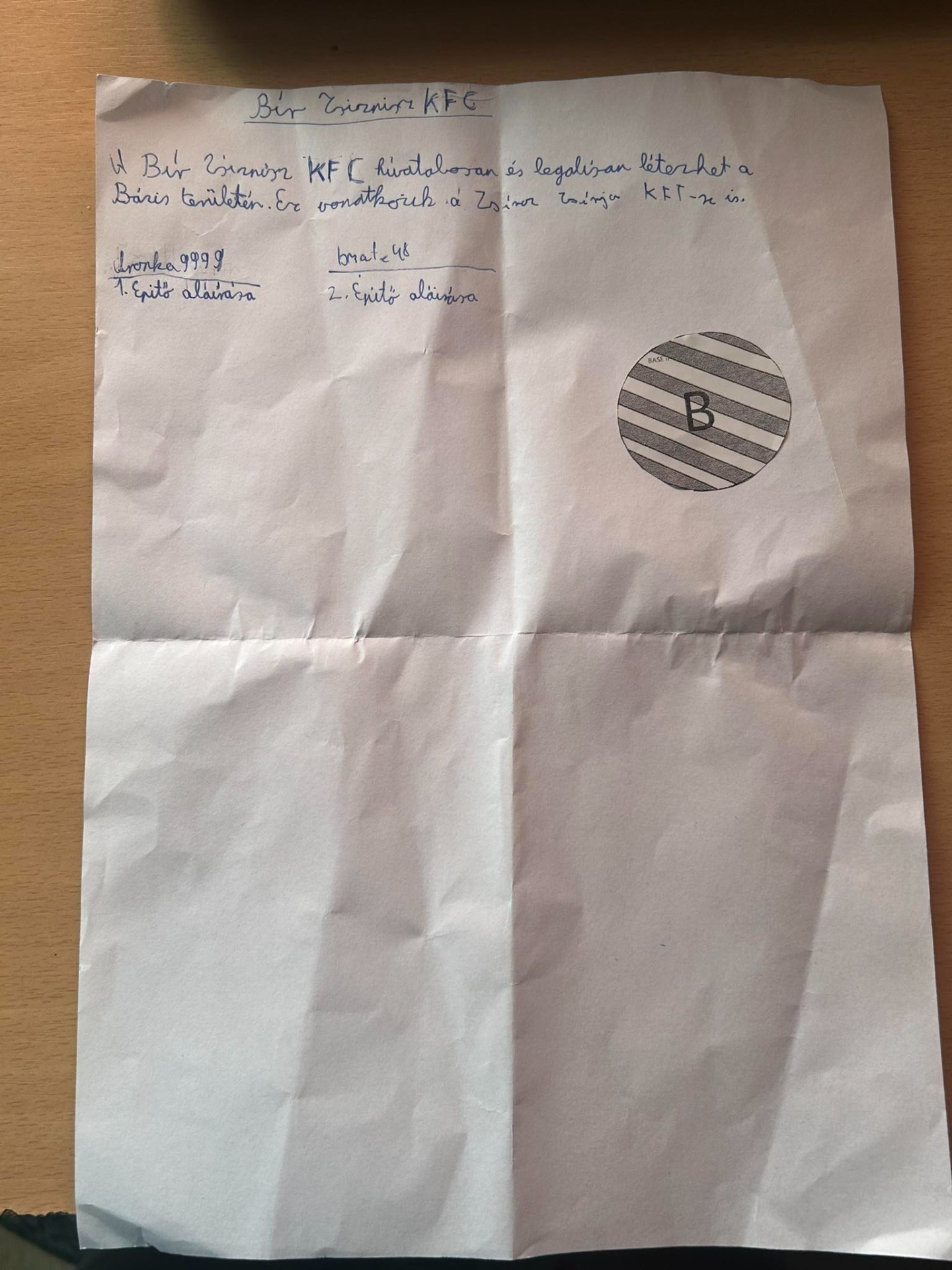 A zsírbizniszek szerződése